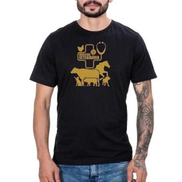 Imagem de Camiseta Country Masculina Algodão Medicina Veterinária Leve - Campero