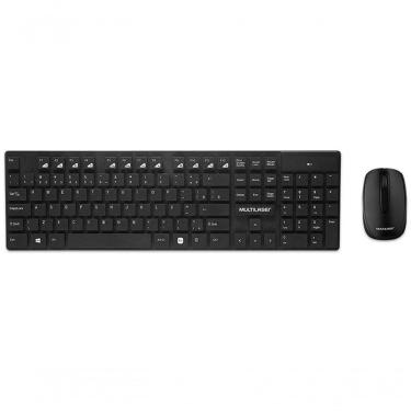 Imagem de Kit Teclado E Mouse Sem Fio Teclas Flutuantes Preto Tc251