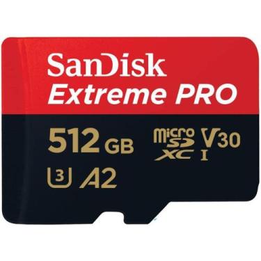 Imagem de Cartão de Memória Micro SD Sandisk Extreme Pro 200-140 MB/s U3 512 GB 