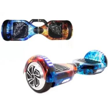 Imagem de Overboard Azul E Amarelo Fogo Skate Eletrico Com Potencia - GBG STORE