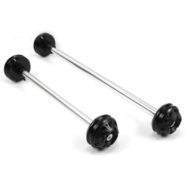 Imagem de Protetores de roda deslizantes de eixo Arashi Garfo dianteiro e traseiro para Ducati 696 2009-2015, peças de acessórios de motocicleta vermelhas