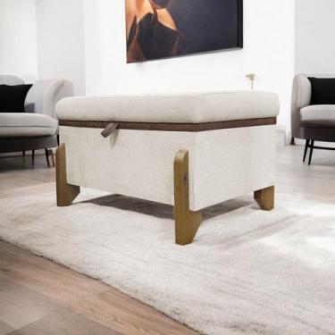 Imagem de Recamier Puff Baú Sapateira Organizador Para Briquedos Cobertor Cama Q