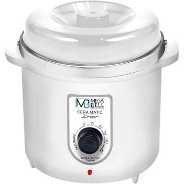 Imagem de Mega Bell, Panela aquecedora de cera para depilação, Termocera, Cera-Matic Júnior, Sem refil, Bivolt, 400g, Branca