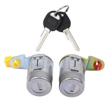 Imagem de DriveFix Cilindro de fechadura de porta dianteira esquerda e direita com chaves para Chevy para GMC Blazer Yukon C1500 C2500 C3500 K1500 K2500 K3500 Suburban 1988-1994