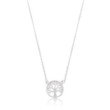 Imagem de Colar Arvore Da Vida Caule Cravejada Prata 925