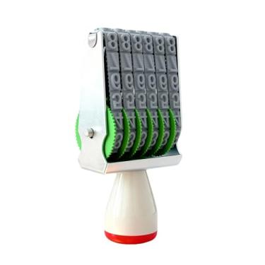 Imagem de Egoaugx Carimbo de data, carimbos, números personalizados, estampador, digital, multifunções, faça você mesmo, ferramenta de scrapbook (6 dígitos)