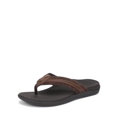 Imagem de Vionic Chinelo masculino Tide II, Camurça Ganache Chocolate, 45