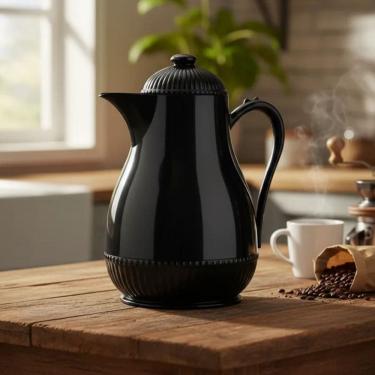 Imagem de Garrafa Térmica Para Café Chá Preta 700ml Lumini