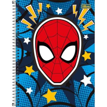Imagem de Caderno Capa Dura Universitário 10 Matérias Spider-Man Fit 160 Folhas- Sortido Tilibra