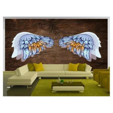 Imagem de Papel De Parede 3D Arte Asas Selfie Insta Cores 3,5M Tra228 - Você Dec