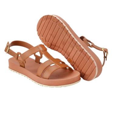 Imagem de Sandalia Feminina Papete Rasteirinha Super Charmosa Confortavel Leve Macia Alta Aderencia (MARROM CARAMELO, BR, Adulto, Numérico, 36)