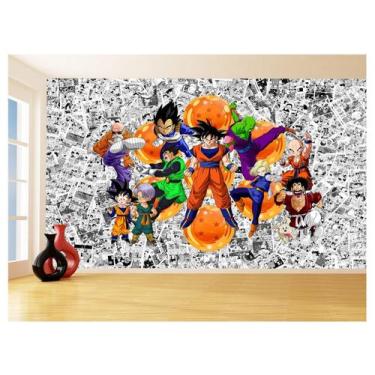 Imagem de Papel De Parede Dragon Ball Goku Vegeta Anime 3,5M Dbz110 - Você Decor