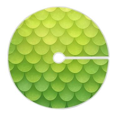 Imagem de Blueangle Saia de árvore de Natal em escala de sereia de 89,9 cm - poliéster macio e resistente a rugas, decoração de férias para festas de Natal, árvore festiva e decoração de casa (690)