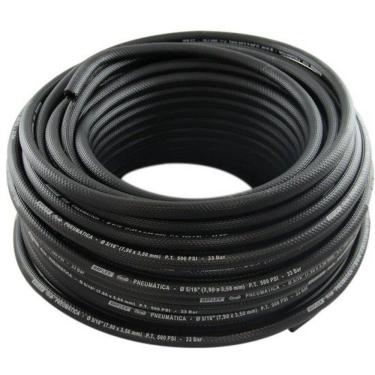 Imagem de Mangueira 5/16 Preta Pneumatica Br Flex + 15 Metros