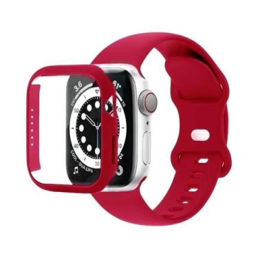 Imagem de Pulseira De Silicone Para Apple Watch 44mm 41mm 45mm 40mm 38mm 42mm Co