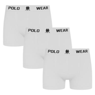 Imagem de Kit 3 Cuecas Boxer Polo Wear Masculina