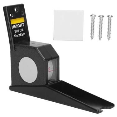 Imagem de Fita métrica manual, fita métrica corporal, ferramenta de medição de altura precisa, régua de medição retrátil de 2 metros, fita métrica manual para uso familiar, escalável, (Preto)