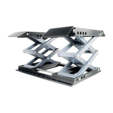 Imagem de simhoa Suporte de trabalho para carros RC, plataforma elevatória em miniatura RC, portátil para carros crawler de escala 1/18, acessórios robustos e, Preto