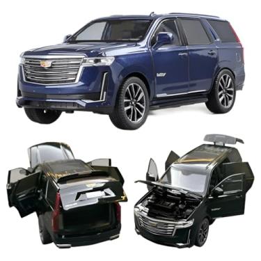 Imagem de Miniatura Cadillacc Escalade Suv 2022 Luz Som 1/24 (AZUL)