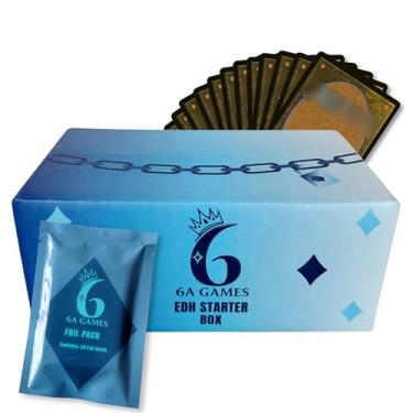 Imagem de 6AGames MTG Starter Collection Commander Booster Box: 500+ EDH TCG Cards with Bonus 30-Card Foil Pack Plus Rares and Mythics - Compatible with Magic
