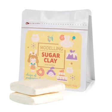 Imagem de SHANIABELLE Air Dry Clay - Air Dry Clay for Adults High Flexibility, Bend Freely, Non-Toxic, Perfect for Sculpting, Flower Making, Coating and More!（White 16oz）