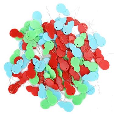 Imagem de Phefop 100 Pçs Agulha Threader Fio de Plástico Loop Diy Ferramenta para Ponto Cruz tricô Quilting Com Fio de Aço Latão Mão e Uso da Máquina