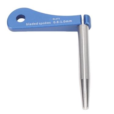 Imagem de RiToEasysports Ferramenta de Fixação de Raio de Lâmina de Bicicleta, Chave de Suporte de Raio Plano de Liga de Alumínio para Reparo de Roda de Bicicleta e Motocicleta, Ferramenta de Ajuste Portátil
