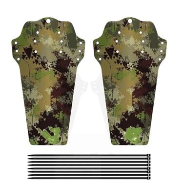 Imagem de Para-lama para bicicleta de montanha, guarda-lama dianteiro e traseiro para bicicleta, compatível com pneus de 20", 26", 27,5" e 29", peças universais para bicicleta (1/2 peças)(XQ440-Cam 2PCS)