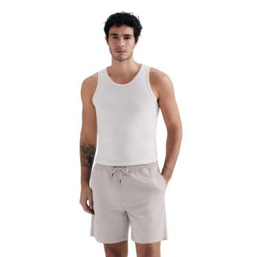 Imagem de Short Hering Masculino Cordinha Básica Bege-Masculino
