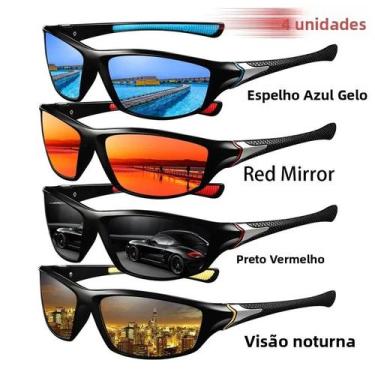 Imagem de Óculos De Sol Vintage Unissex UV400 Moda Ciclismo Pesca Corrida Montan