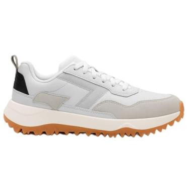 Imagem de Tênis Sandrini Spryte Masculino Urbano Confortável De Couro (Branco, BR, Adulto, Numérico, 43)