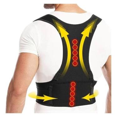 Imagem de Colete Postural Lombar Corretor Alinhador Coluna Reforçado - Aoki, P