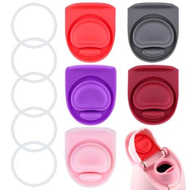 Imagem de ZUGHXMS Rolha de substituição e anel de vedação O compatível com Owala FreeSip 680 g, tampa de anéis de vedação superior de garrafa para Owala 16/19/24/32/1,134 g tampa de boca acessórios de peças de
