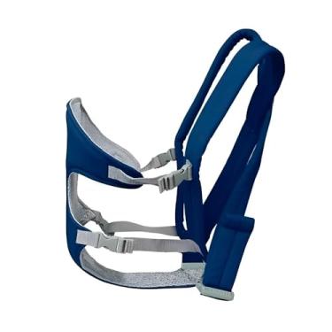 Imagem de Canguru Ergonômico para Bebê, Azul Marinho, Poliéster e Malha, Ajustável, 3-18 Meses, Suporta até 15kg, com Alças Acolchoadas e Fechos de Segurança