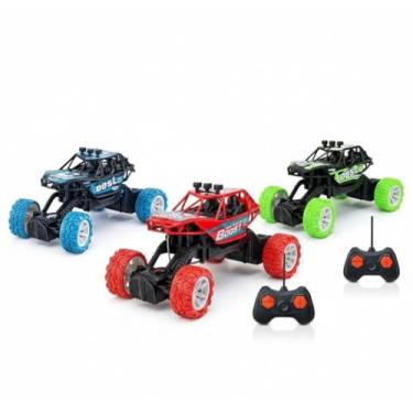 Imagem de Carrinho de Controle Remoto Off Road 4x4 Infantil com Rodas Grandes, Suspensão Alta, Brinquedo Radical para Terreno Irregular – Cores Sortida
