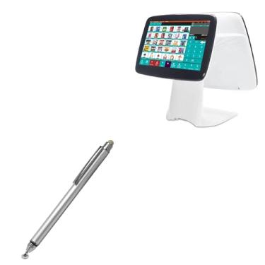 Imagem de Caneta Stylus BoxWave compatível com o sistema POS Meetsun A3D (15 polegadas) – Caneta capacitiva DualTip, ponta de disco de ponta de fibra para sistema POS MEETSUN A3D (15 polegadas) – prata metálica