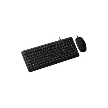 Imagem de Conjunto Teclado e Mouse Com Fio KM170, USB, ABNT2, 1000 DPI, Preto, Plug and Play, 579g