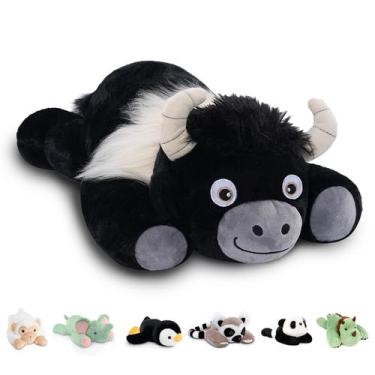 Imagem de Animal de pelúcia pesado Niuniu Daddy Highland Cow 1,5 kg