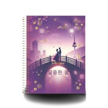 Imagem de Caderno Universitário Dorama Cadersil - 1 Matérias, 80 Folhas Caderno Romântico, Doramas, Coreia, K-Drama (Ponte)
