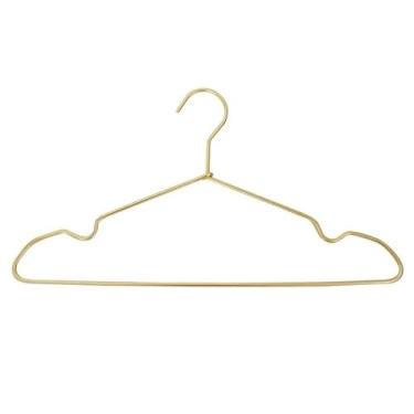 Imagem de Cabide de metal adulto antiderrapante para exibição de roupas para casa cabide de armazenamento de roupas vintage para armário com economia de espaço cabide organizador de pendurar adequado para