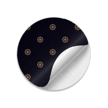 Imagem de Ladrilho Decorativo de Cerâmica com Estampa de Flores de Ouro Moderno