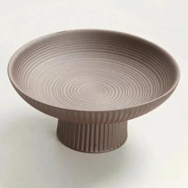 Imagem de FENNYYAR Prato de Frutas Cerâmica Frente Buda Doméstica, 17 cm 17 cm, Deus da Riqueza Guanyin Oferecendo Prato de Buda