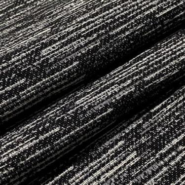 Imagem de Kit com 2 Tapetes de Algodão para Banheiro Sala Quarto Cozinha Antiderrapante Porta 40x60 ou 47x70cm (PRETO/MESCLADO,0,47x0,70cm)