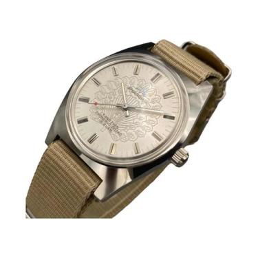 Imagem de Relógio Mecânico Masculino De 36MM Em Aço Inoxidável À Prova d'Água De