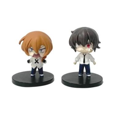 Imagem de Figuras De Anime Kawaii De 7cm De Bungou Stray Dogs, Dazai Osamu E Nak