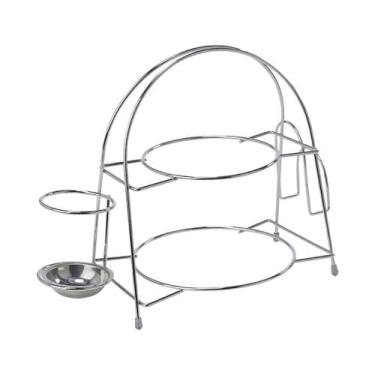 Imagem de Porta guardanapos e talheres alice cromado schmitt