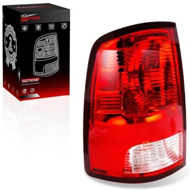 Imagem de Maureen Conjunto de luz traseira traseira compatível com Dodge Ram 15002500 3500 modelos 2009-2018 Lâmpada de freio traseiro com lâmpada e arnês (lado esquerdo do motorista)