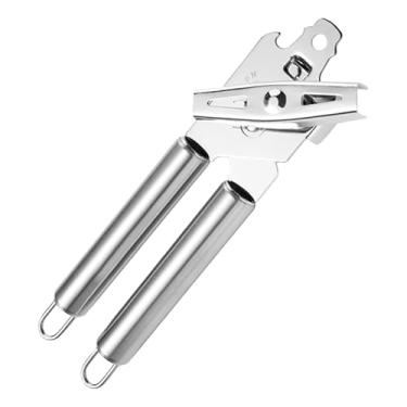Imagem de Abridor manual de latas | levantador manual de tampa de pote de aço inoxidável - abridor de lata manual - para cozinha, casa, restaurante, bar, apartamento, churrasqueira, mulheres, homens