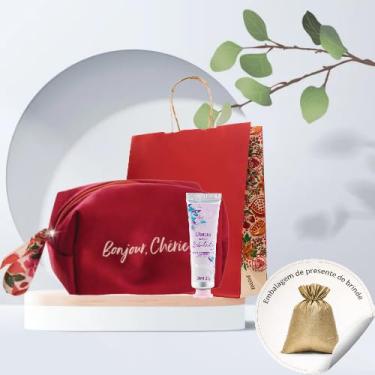 Imagem de Kit dama da noite estrelado+ creme para Mãos 30 ML L’Occitane au Brésil + Nécessaire Vermelha + Brindes