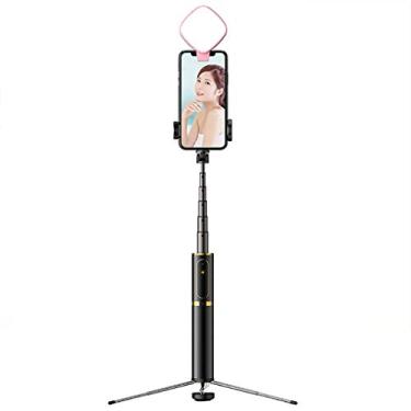 Imagem de Ringlight Flashes Luz de selfie LED com suporte de tripé e suporte de telefone com 3 cores 9 brilho compatível com vídeos do YouTube fotografia maquiagem anel de luz (cor: dourado) (ouro)